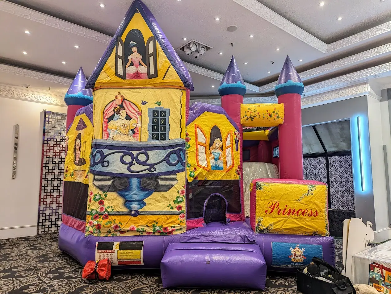 Disney Princess 5in 1 Combo Bouncy Castle inflatable rental gallery view 2 — The Bouncy Castle King, serving the GTA