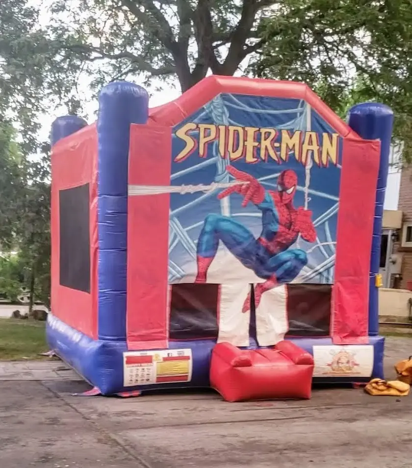 Spider Man Bouncy Castle inflatable rental gallery view 2 — The Bouncy Castle King, serving the GTA
