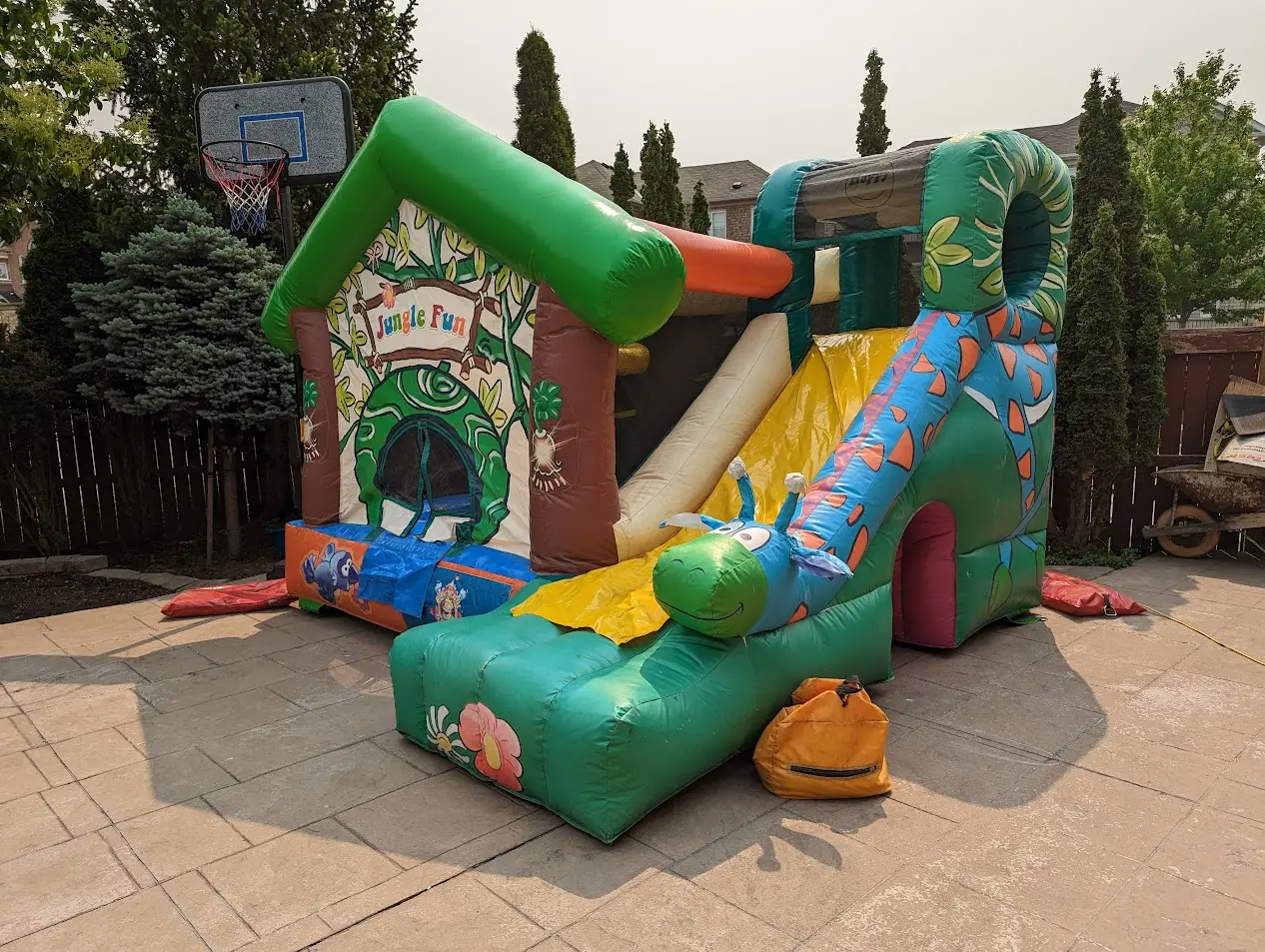 Jungle Fun Bouncy Castle inflatable rental gallery view 6 — The Bouncy Castle King, serving the GTA
