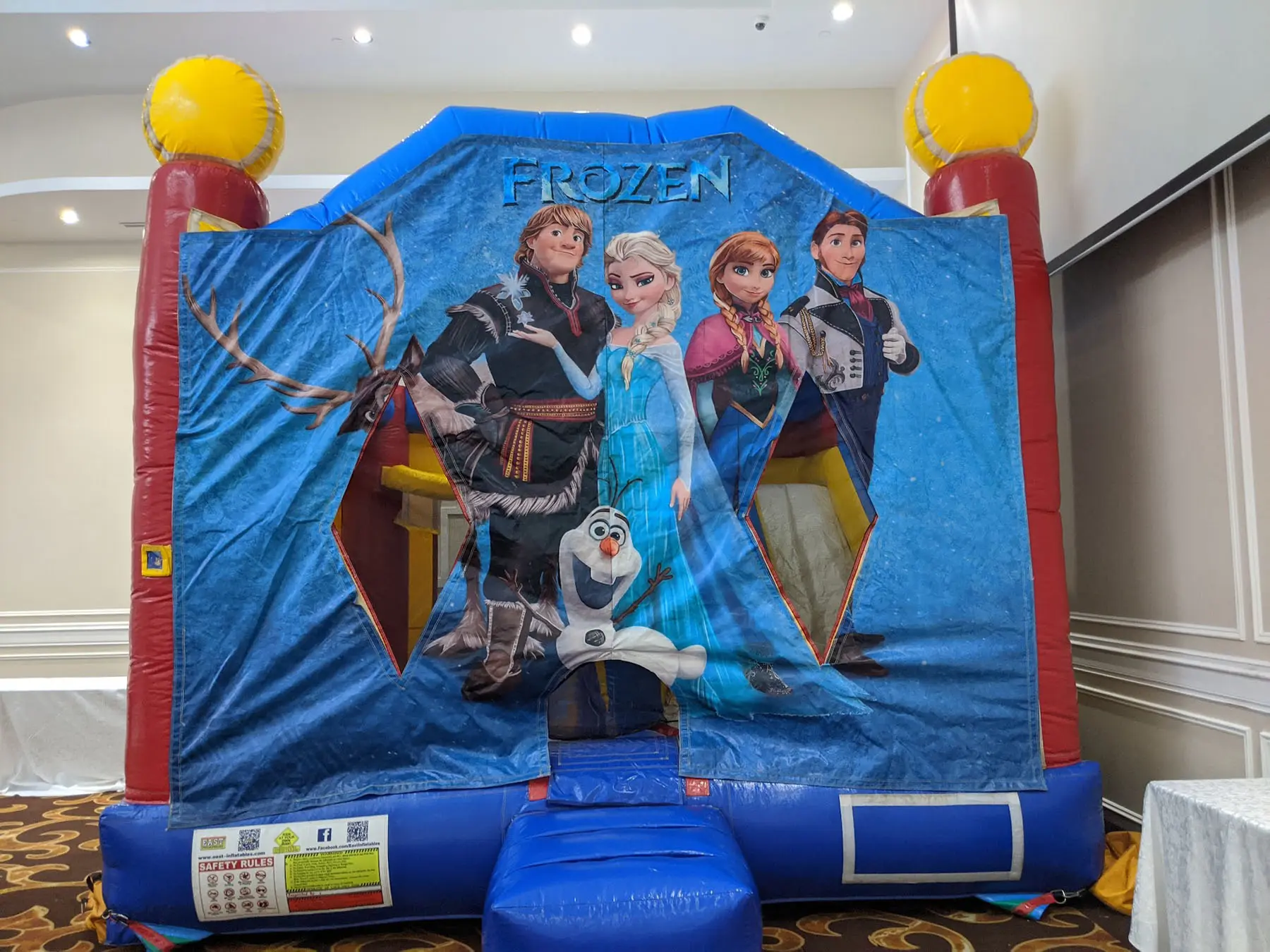 Disney Frozen Combo Bouncy Castle inflatable rental gallery view 3 — The Bouncy Castle King, serving the GTA