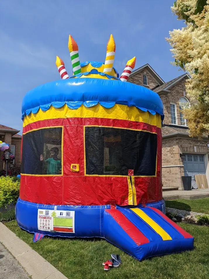 Cupcakes and Candles Bouncy Castle inflatable rental gallery view 2 — The Bouncy Castle King, serving the GTA
