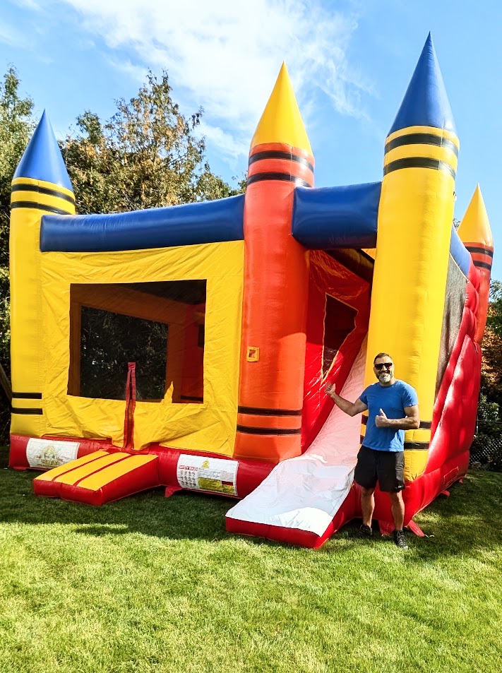 Crayon Combo Bouncy Castle inflatable rental gallery view 8 — The Bouncy Castle King, serving the GTA