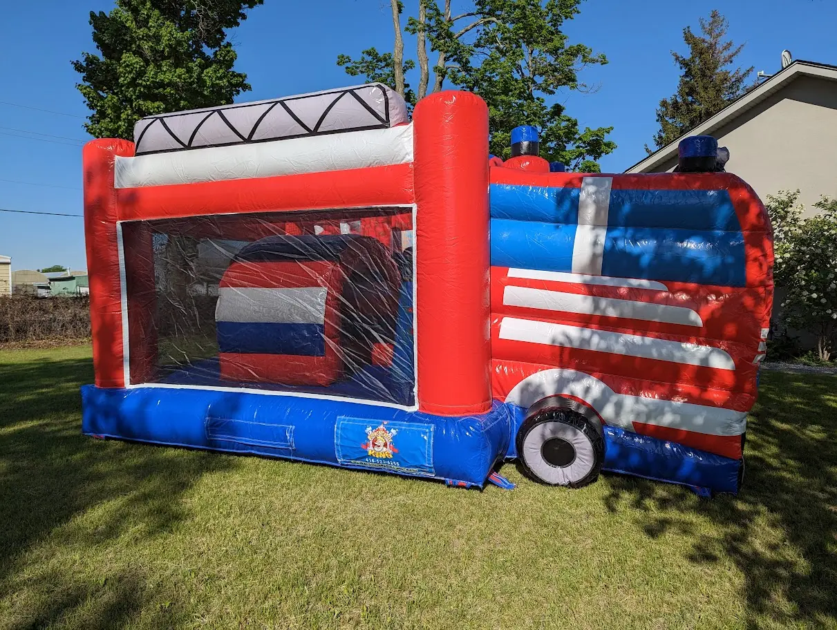 Firetruck Bouncy Castle inflatable rental gallery view 6 — The Bouncy Castle King, serving the GTA