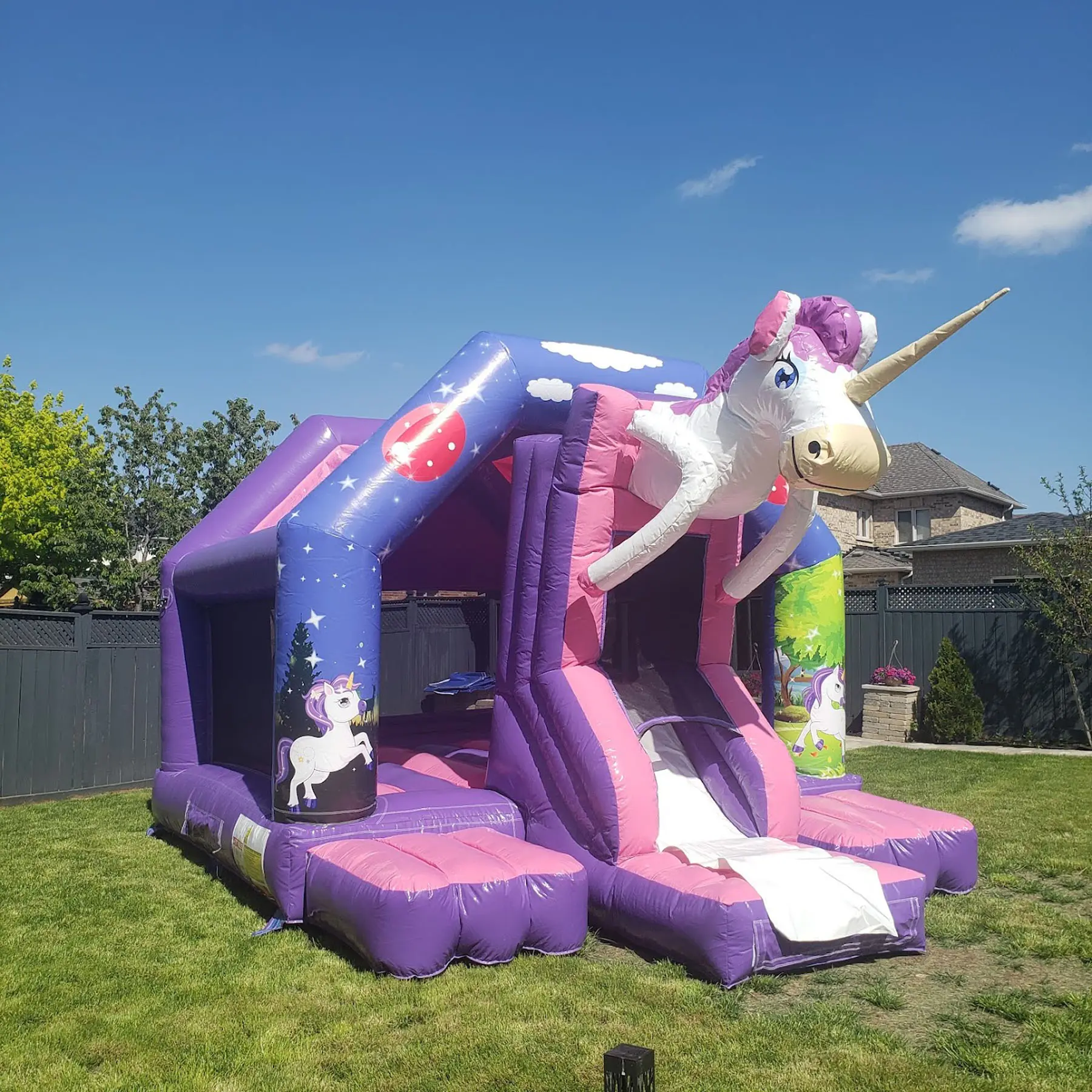 Unicorn Bouncy Castle inflatable rental gallery view 2 — The Bouncy Castle King, serving the GTA
