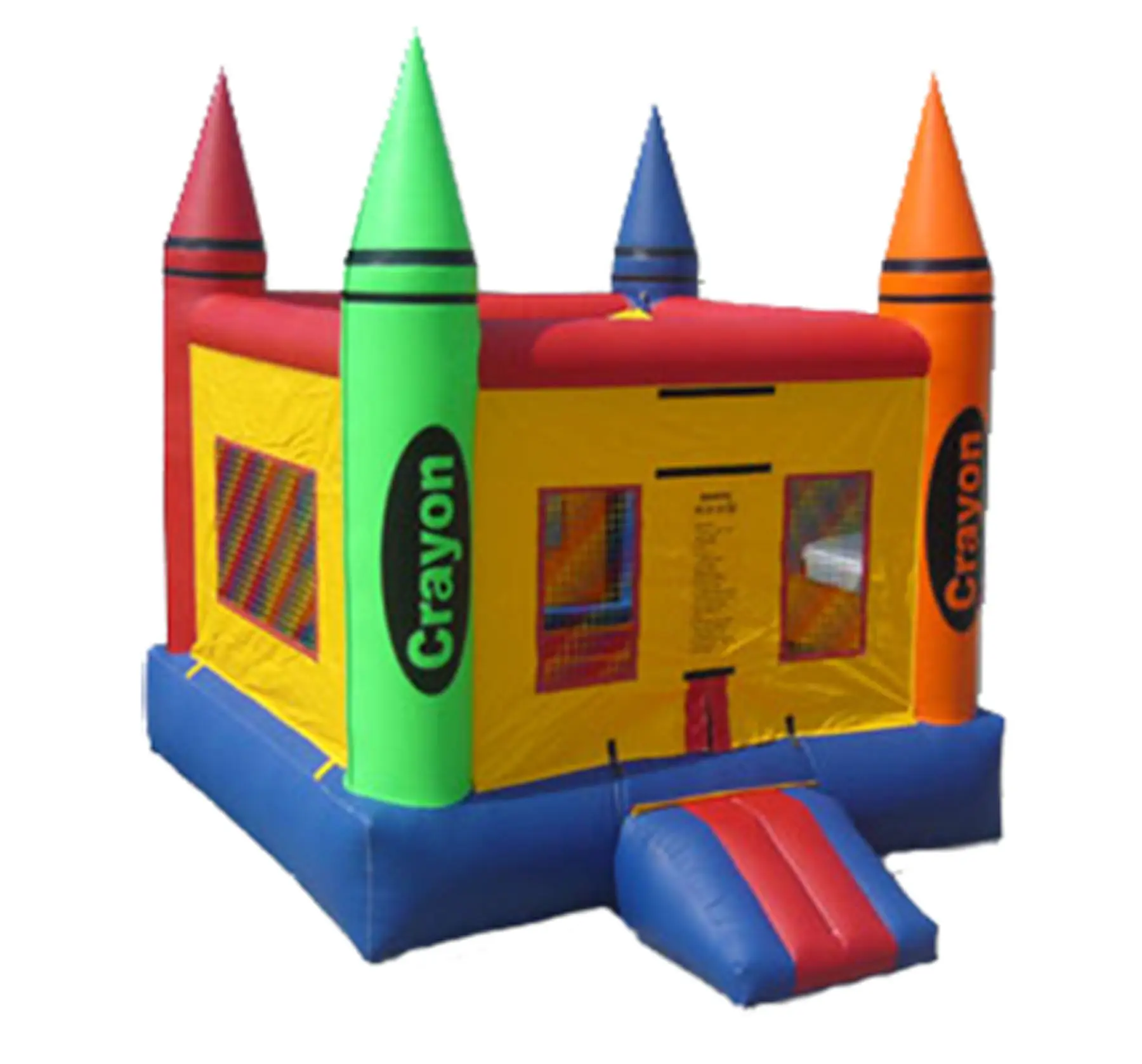 Colorful Crayola Bouncy Castle inflatable rental gallery view 2 — The Bouncy Castle King, serving the GTA