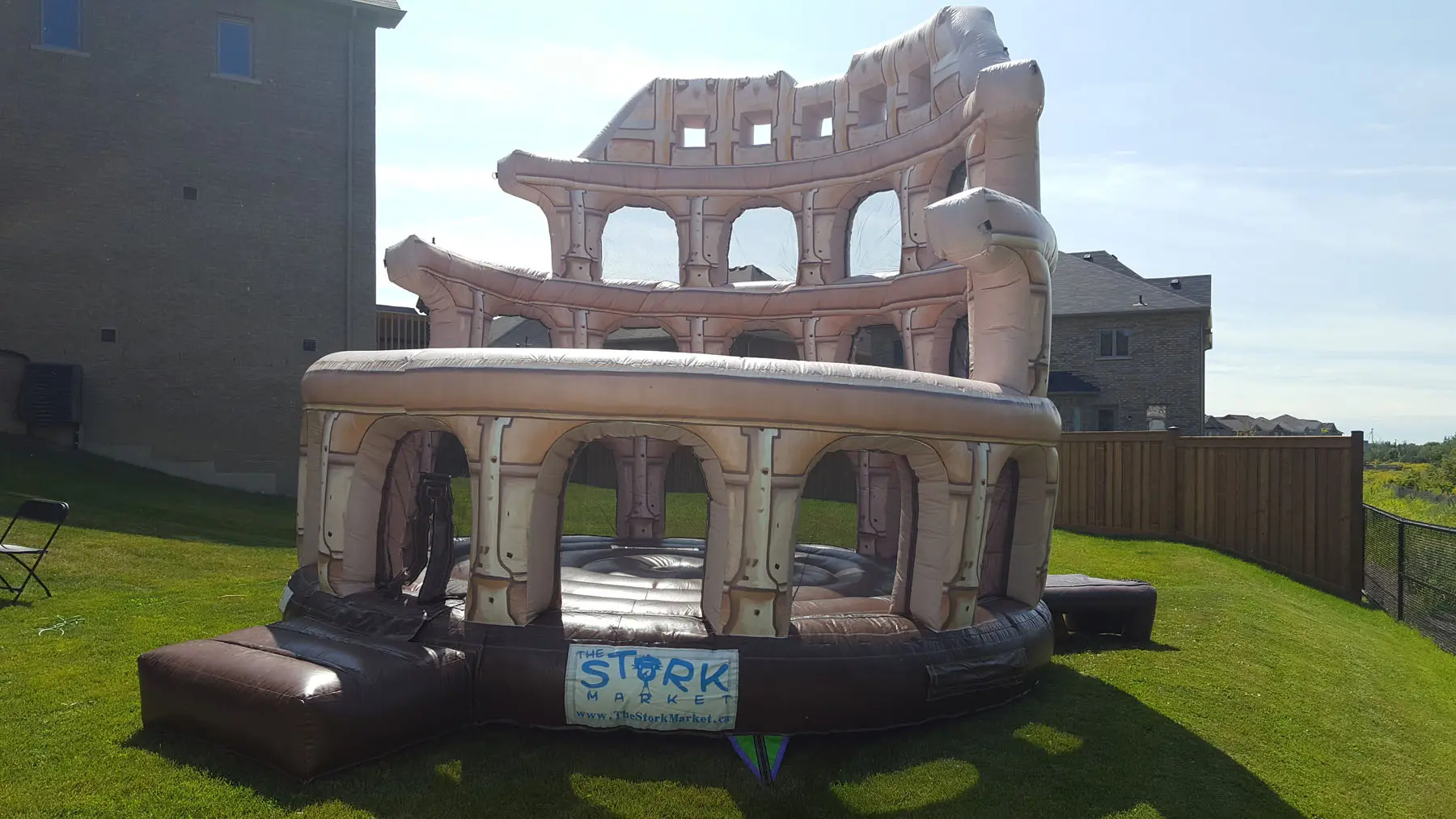 Roman Gladiator Colosseum Bouncy Castle (Adults Too) inflatable rental gallery view 3 — The Bouncy Castle King, serving the GTA