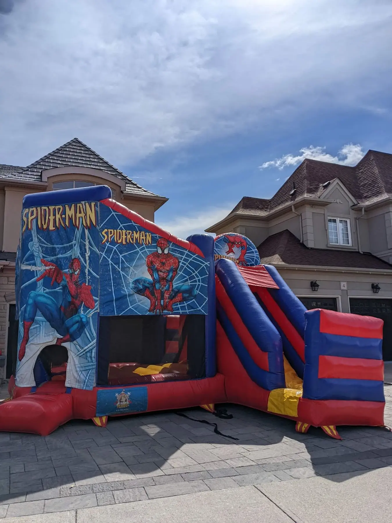 Spider Man Combo Bouncy Castle inflatable rental gallery view 2 — The Bouncy Castle King, serving the GTA