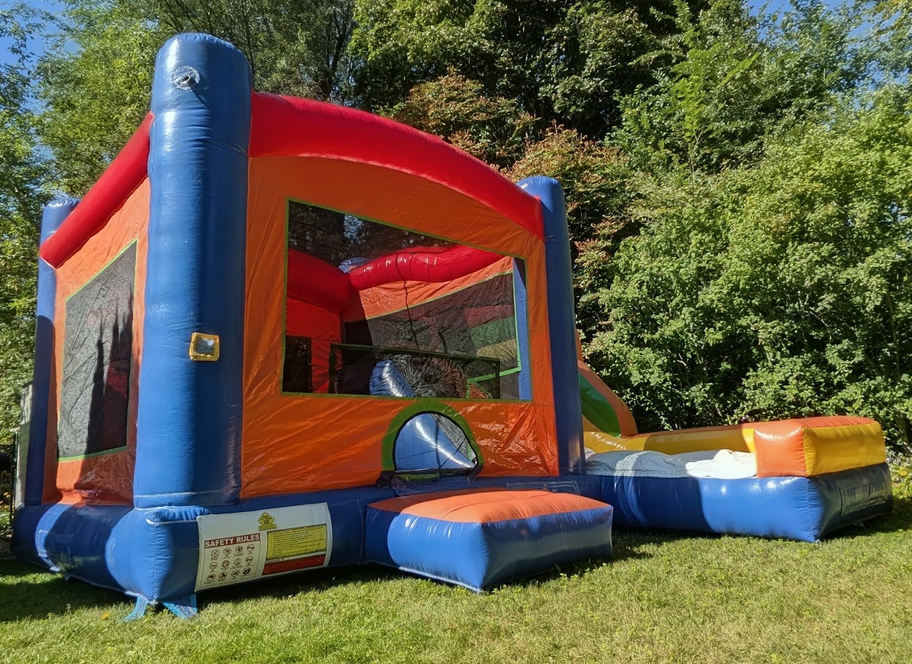 Classic Colorful Bouncy Castle inflatable rental gallery view 2 — The Bouncy Castle King, serving the GTA