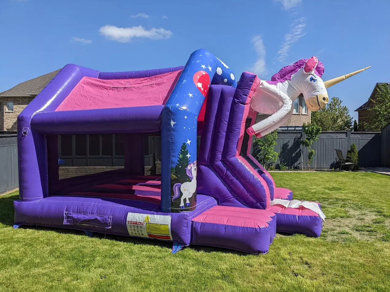 Unicorn Bouncy Castle inflatable rental gallery view 6 — The Bouncy Castle King, serving the GTA