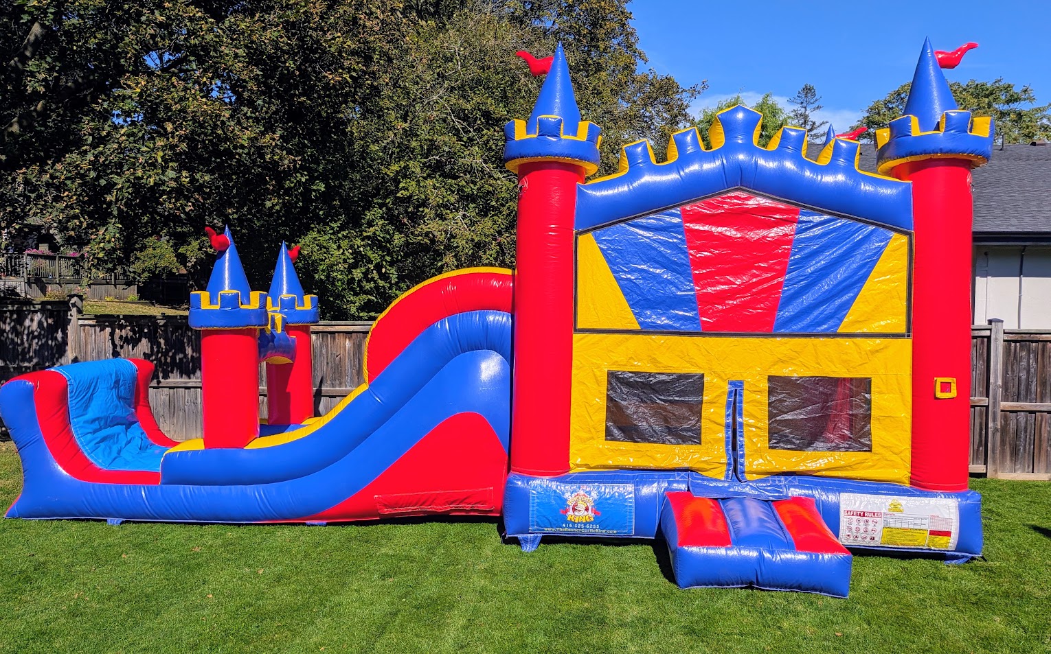 Superslide Bouncy Castle inflatable rental full exterior β The Bouncy Castle King, serving the GTA