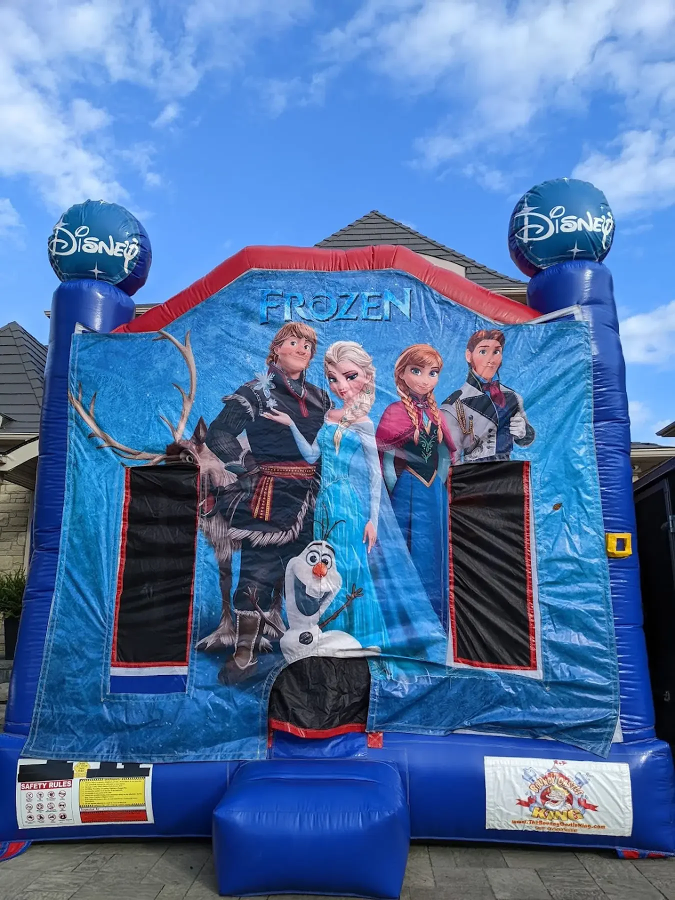 Frozen Medium Size Bouncy Castle inflatable rental gallery view 3 — The Bouncy Castle King, serving the GTA