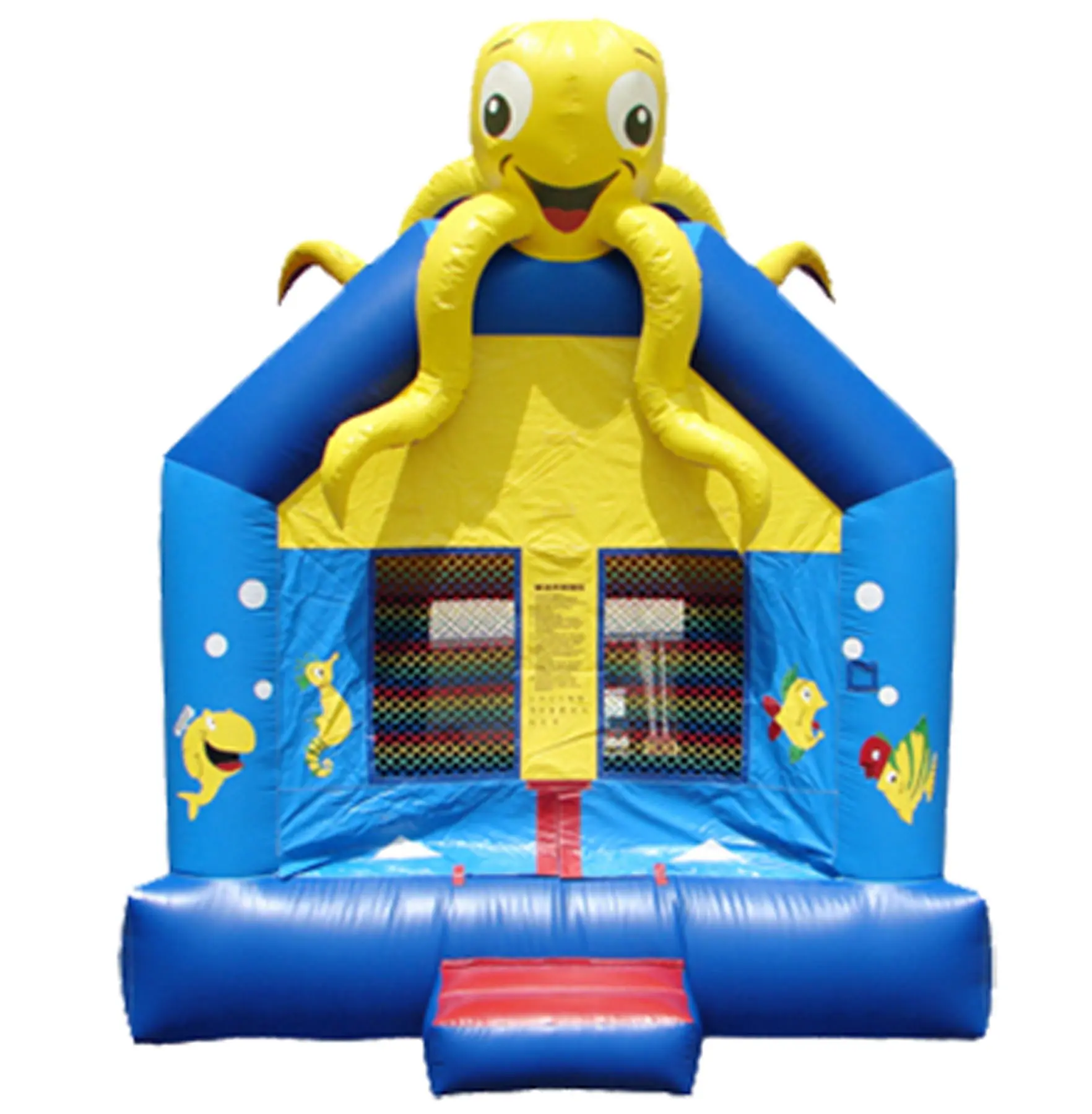 Octopus Marine Bouncy Castle inflatable rental full exterior — The Bouncy Castle King, serving the GTA