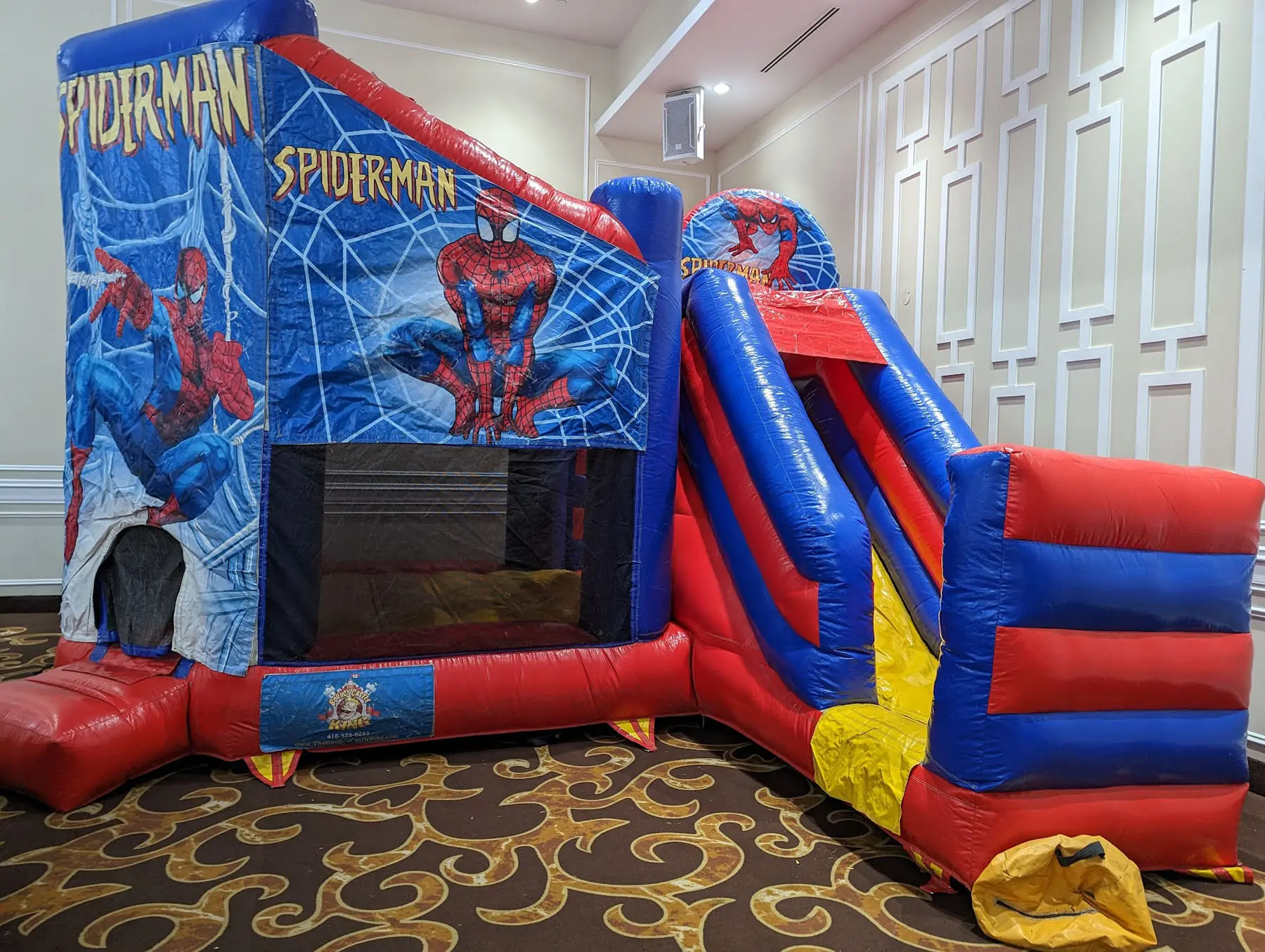 Spider Man Combo Bouncy Castle inflatable rental gallery view 3 — The Bouncy Castle King, serving the GTA