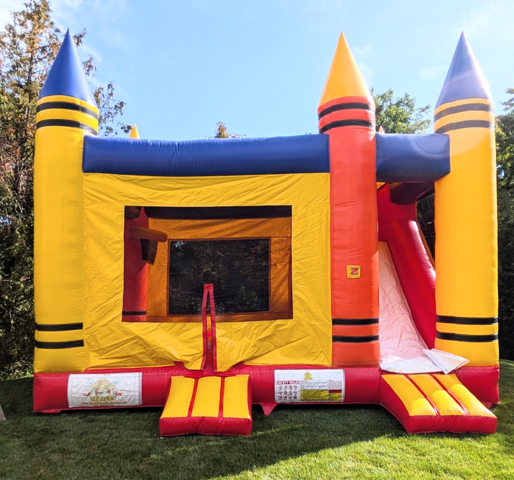Crayon Combo Bouncy Castle inflatable rental full exterior β The Bouncy Castle King, serving the GTA