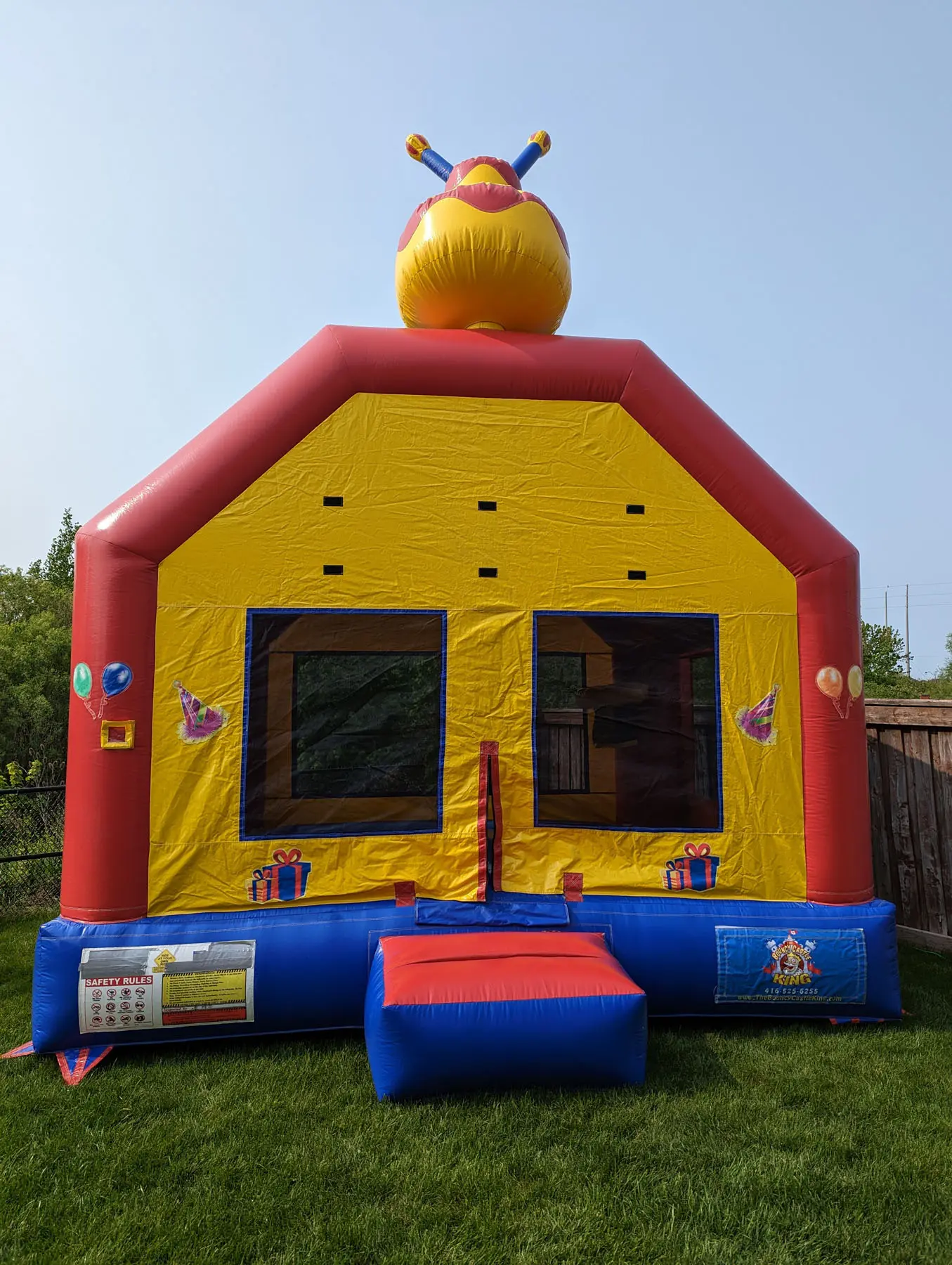 Birthday Cake Bouncy Castle inflatable rental gallery view 2 — The Bouncy Castle King, serving the GTA