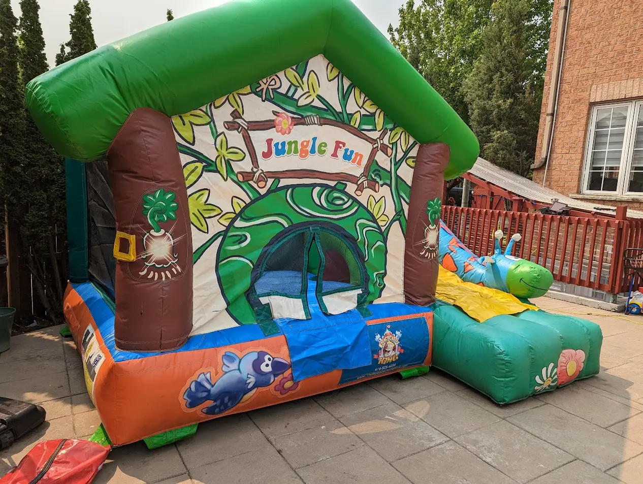 Jungle Fun Bouncy Castle inflatable rental gallery view 7 — The Bouncy Castle King, serving the GTA
