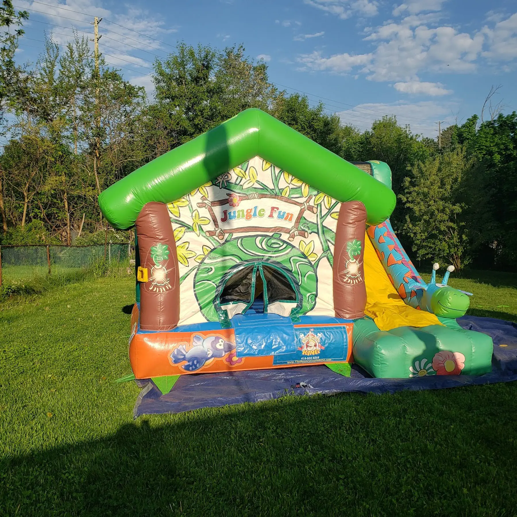 Jungle Fun Bouncy Castle inflatable rental gallery view 3 — The Bouncy Castle King, serving the GTA