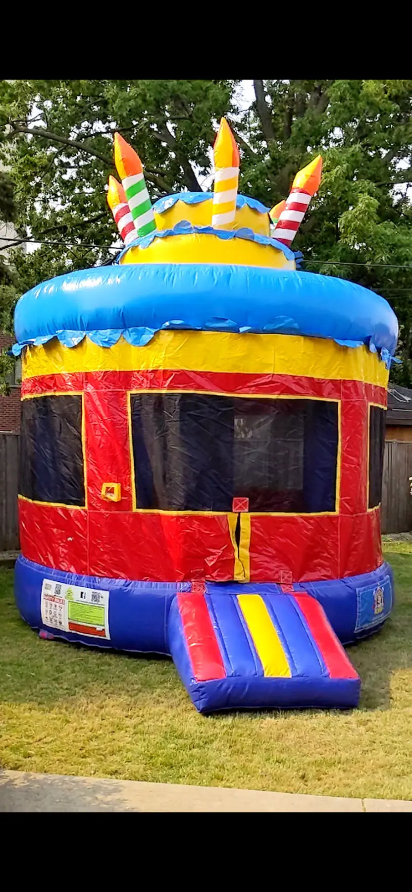 Cupcakes and Candles Bouncy Castle inflatable rental gallery view 3 — The Bouncy Castle King, serving the GTA