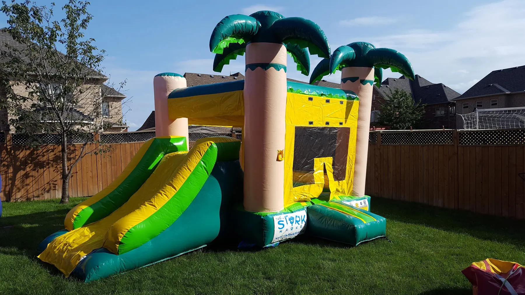 Palm Tree Bouncy Castle inflatable rental gallery view 3 — The Bouncy Castle King, serving the GTA